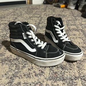 Vans sk8-hi high tops girls size 1